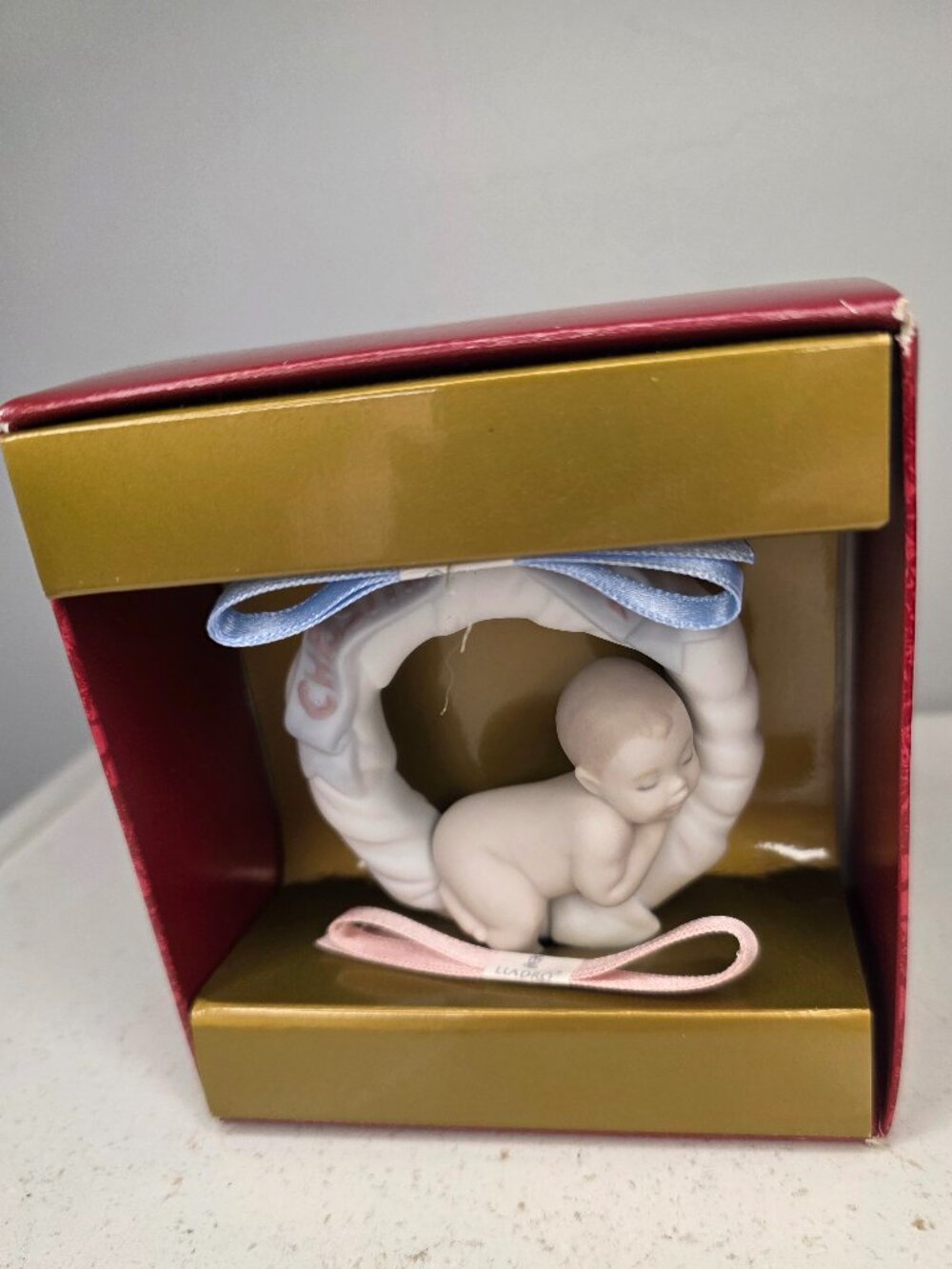 Lladro Babys First Christmas 2002 Christmas Ornament NIB